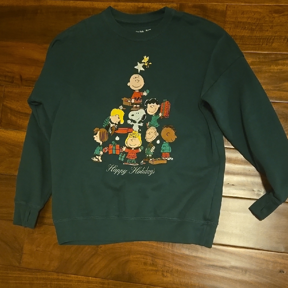 Abercrombie Kids Green Holiday Sweatshirt